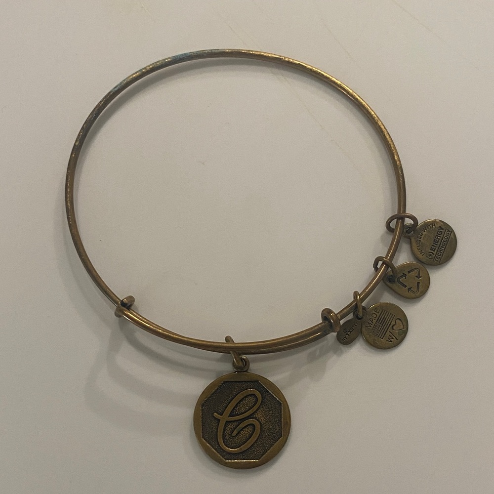 Alex & Ani Gold Charm Bangle Bracelet